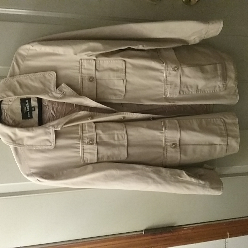 Cortefiel Trench Coat Short Tan